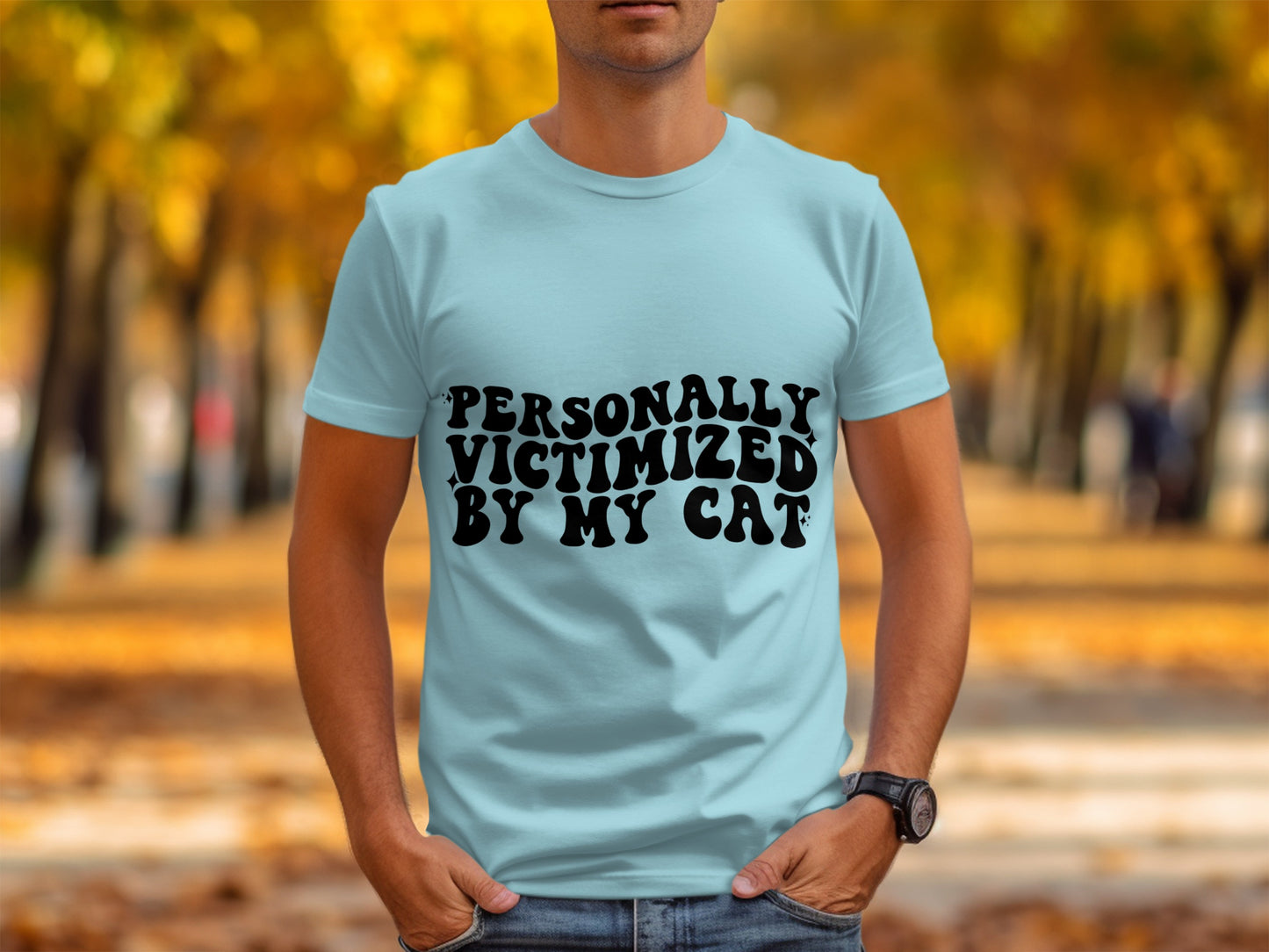 Personally Victimized By My Cat Graphic T-Shirt