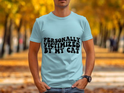 Personally Victimized By My Cat Graphic T-Shirt