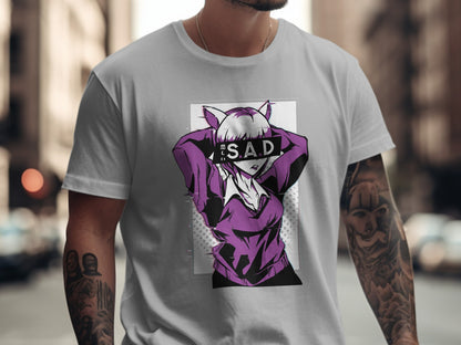 Cool Anime Character Graphic T-Shirt for Fashion Product