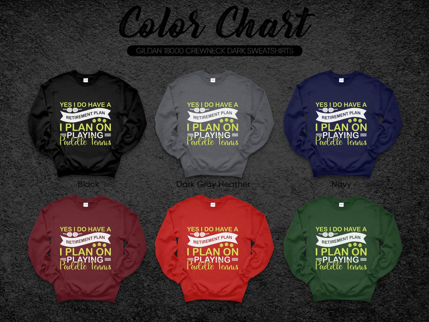 Funny Retirement Plan Paddle Tennis Sweatshirt