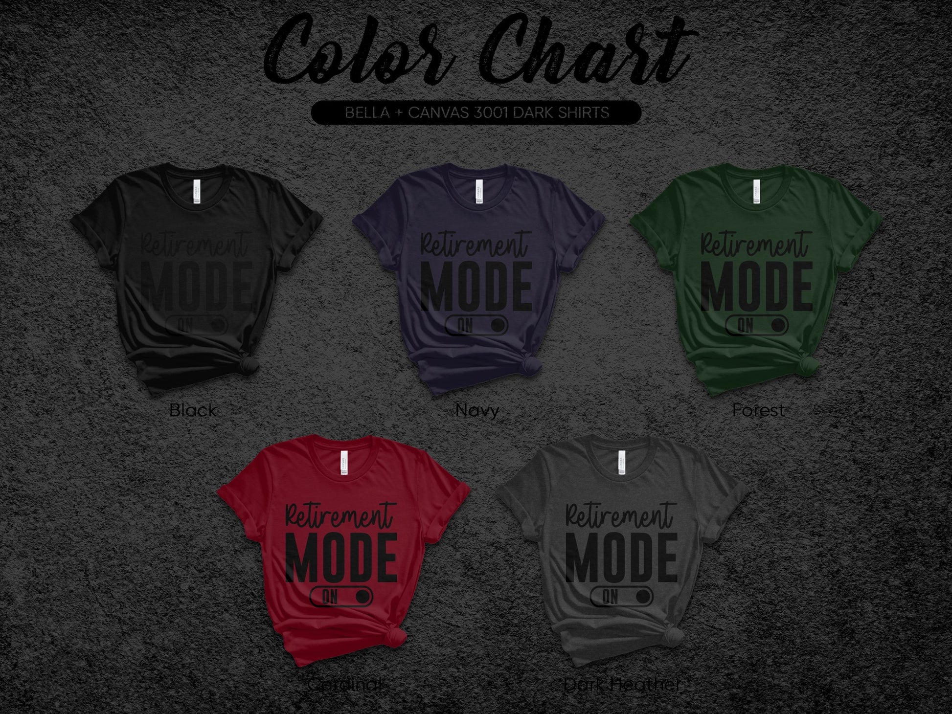 Stylish Retirement Mode On Bella Canvas 3001 Shirt