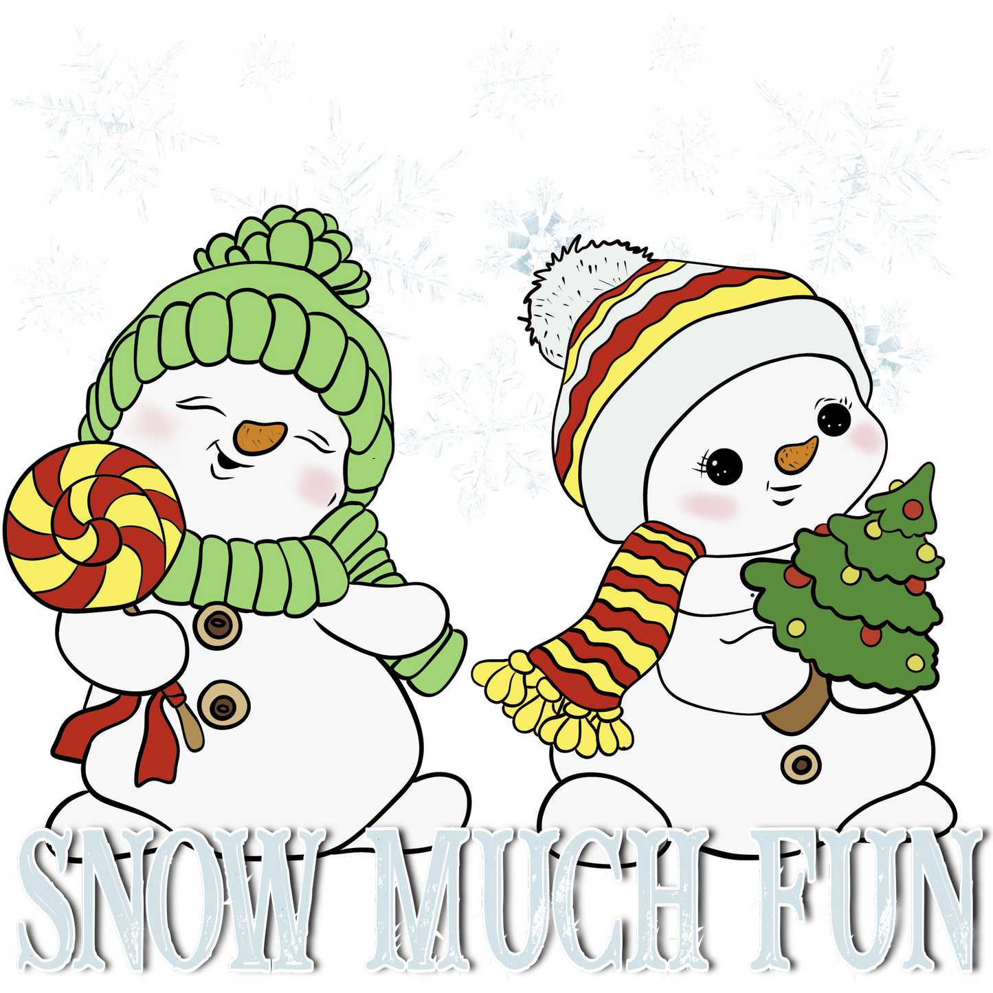 Cute Snowman Friends Snow Much Fun Christmas shirt