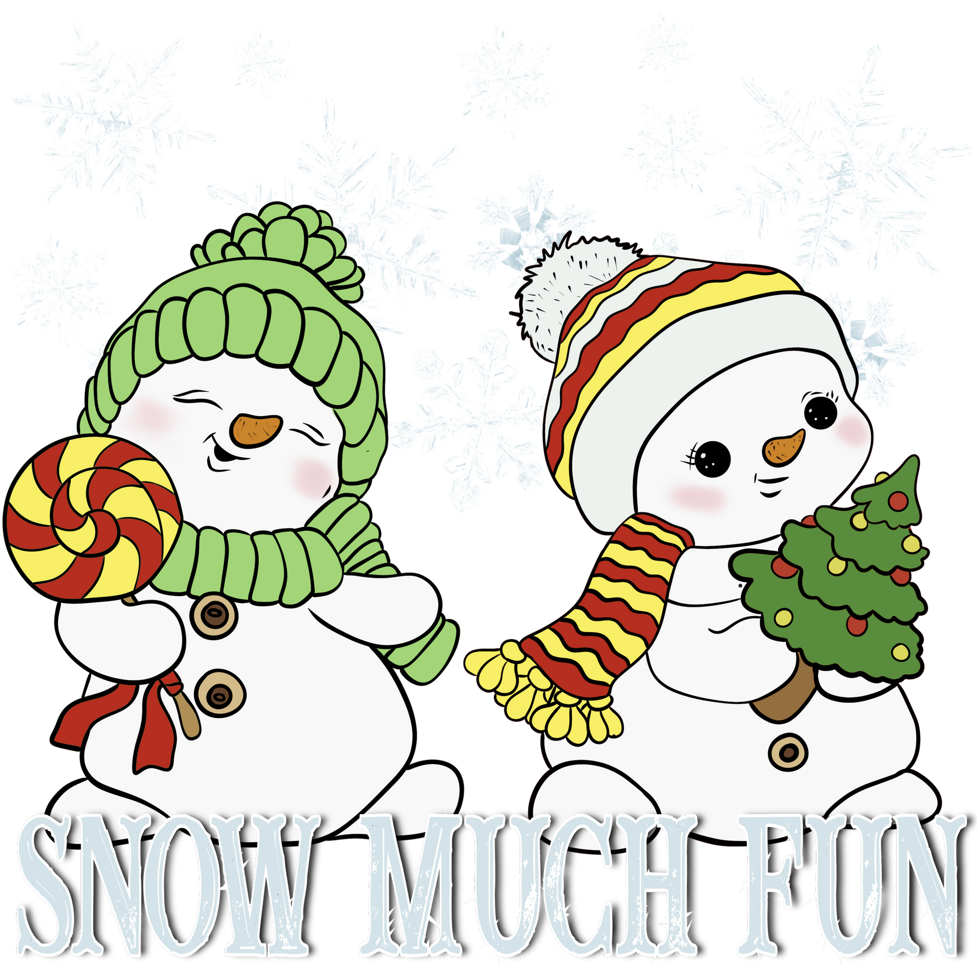 Cute Snowman Friends Snow Much Fun Christmas shirt