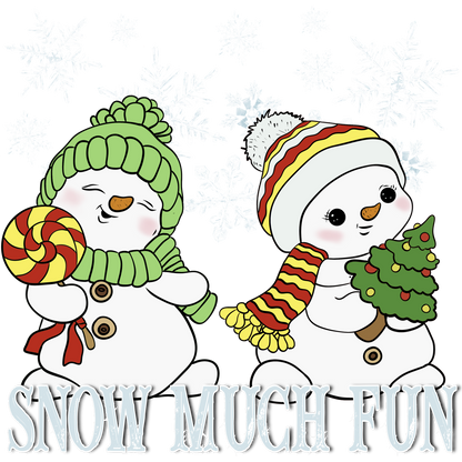Cute Snowman Friends Snow Much Fun Christmas shirt