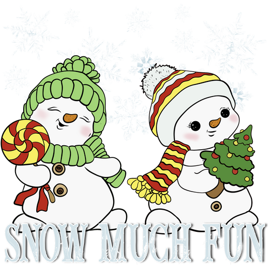Cute Snowman Friends Snow Much Fun Christmas shirt