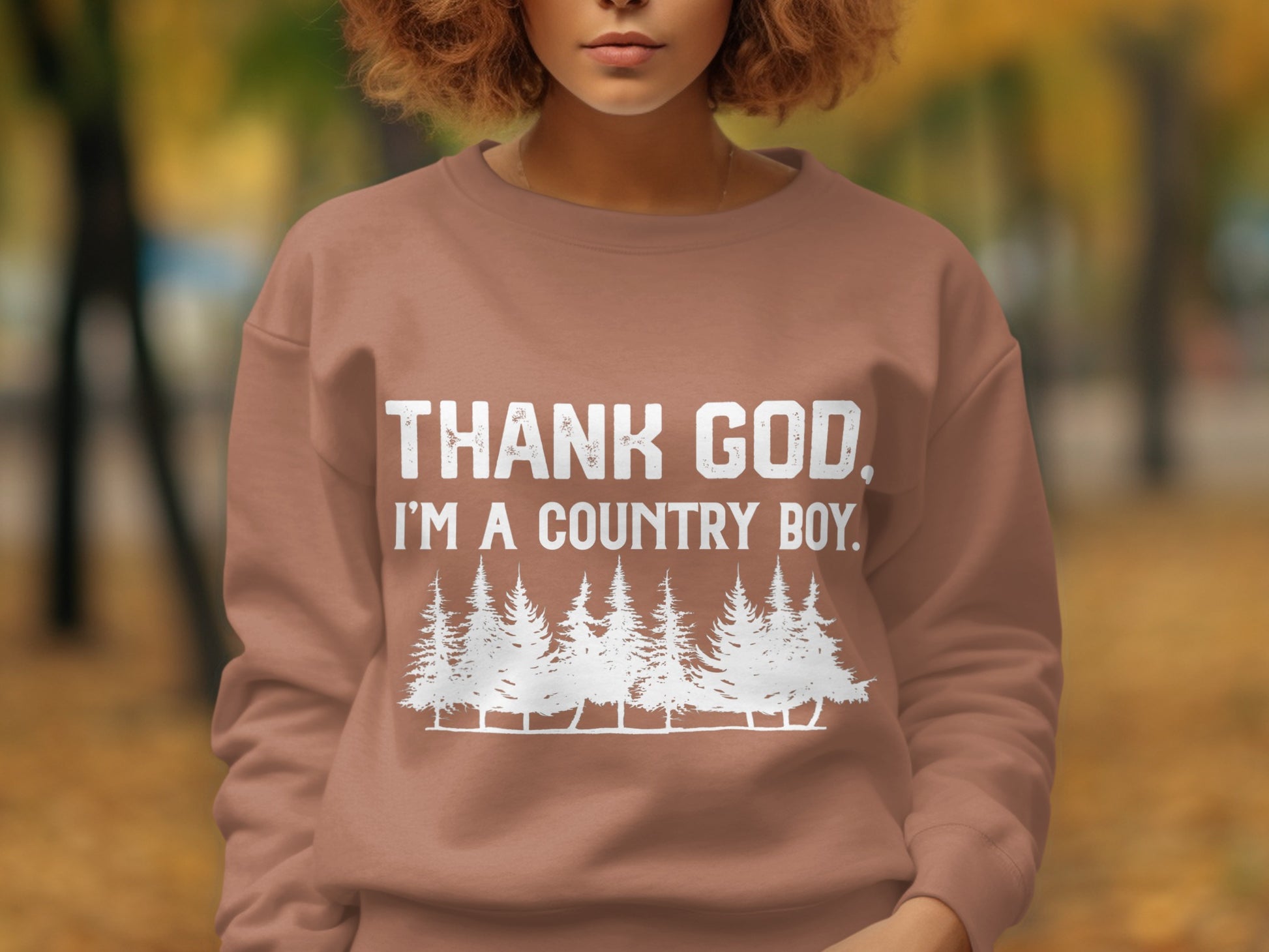 Thank God I'm A Country Boy Statement Clothing
