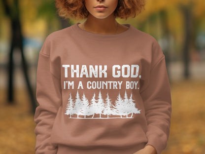 Thank God I'm A Country Boy Statement Clothing
