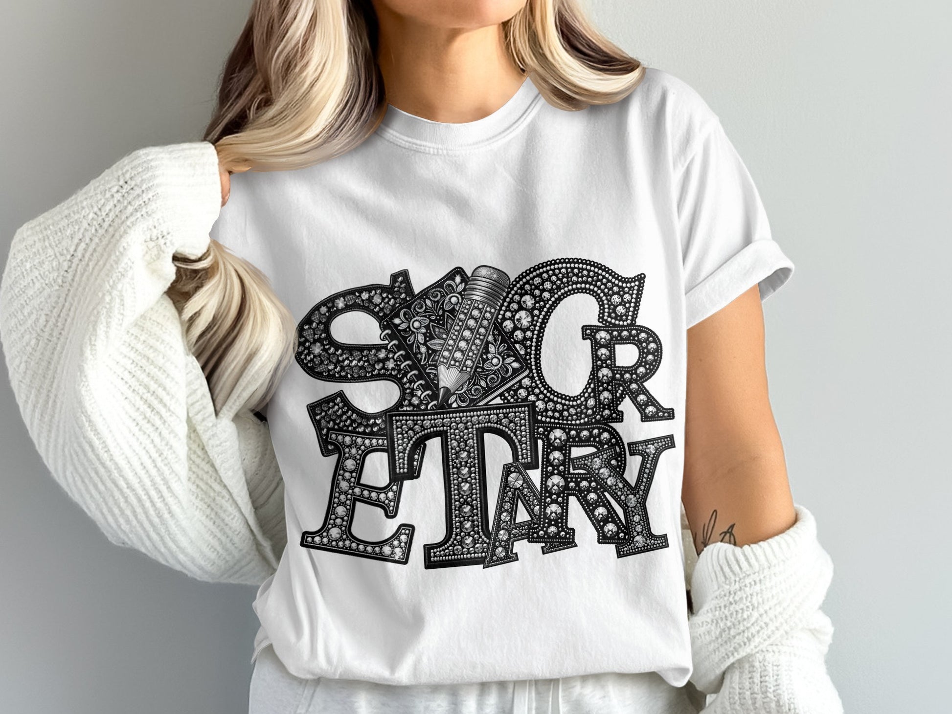 Stylish Secretary Graphic Tee For Women