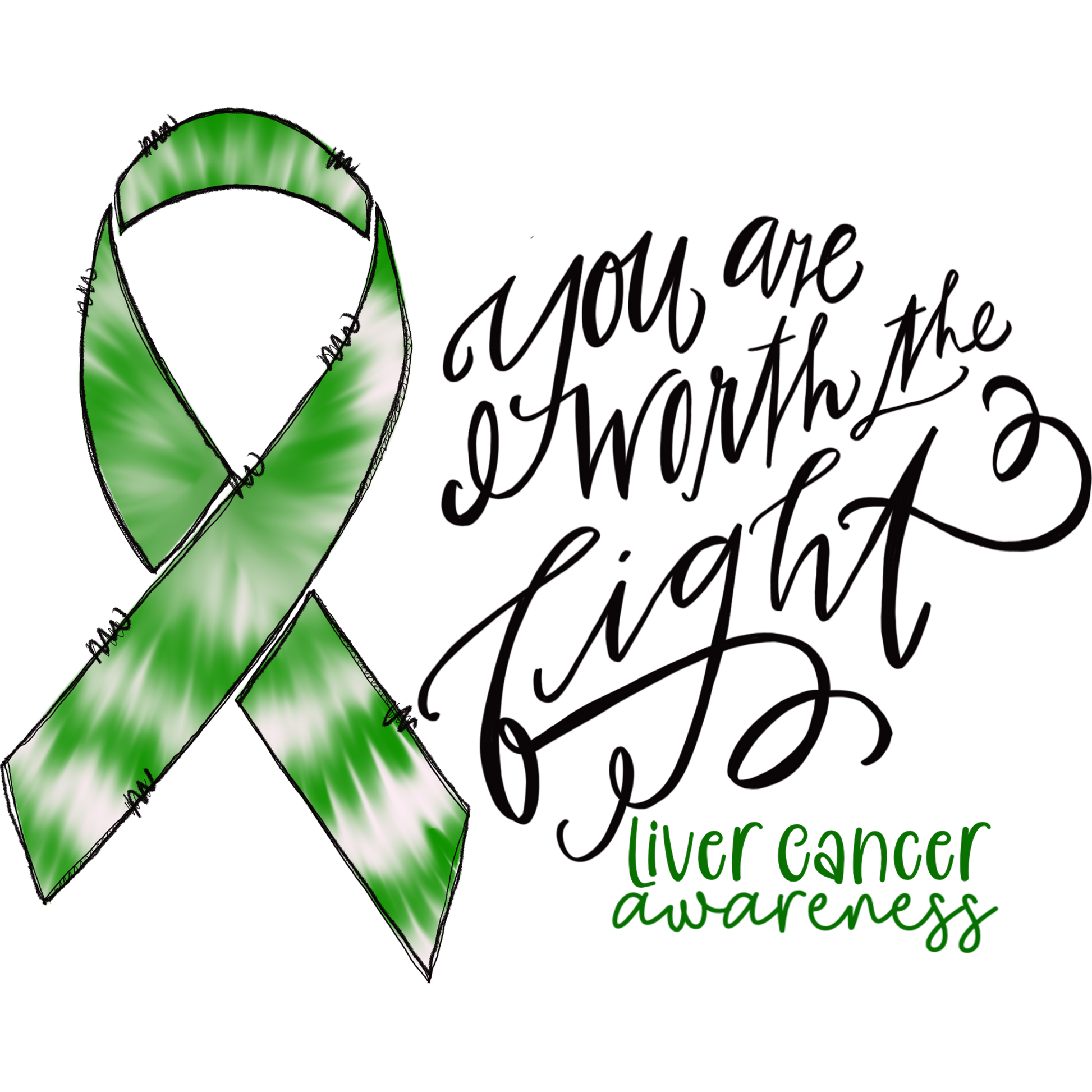 You Are Worth the Fight Liver Cancer Awareness Item
