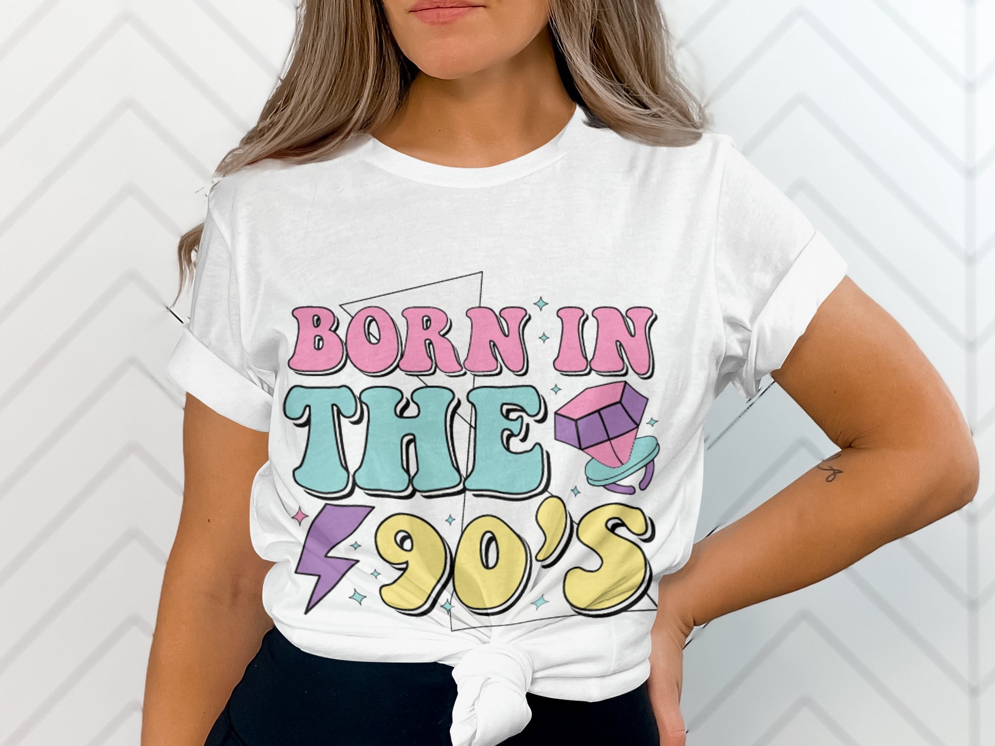 Born in The 90's Graphic Tee Product