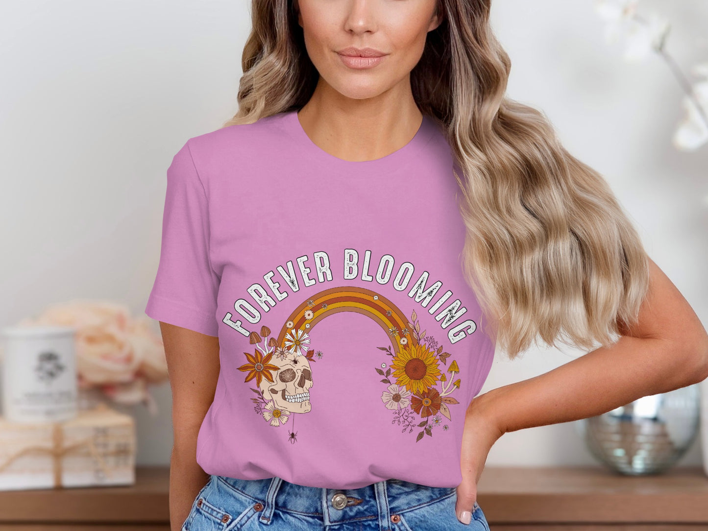 Forever Blooming Graphic Tee Fashionable Design