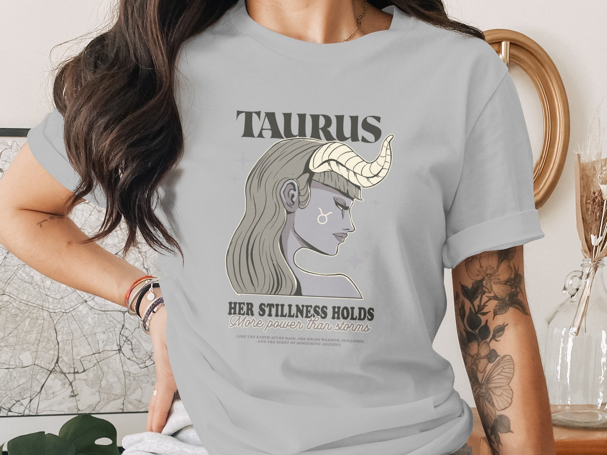 Taurus Her Stillness Holds More Power Than Storms Shirt