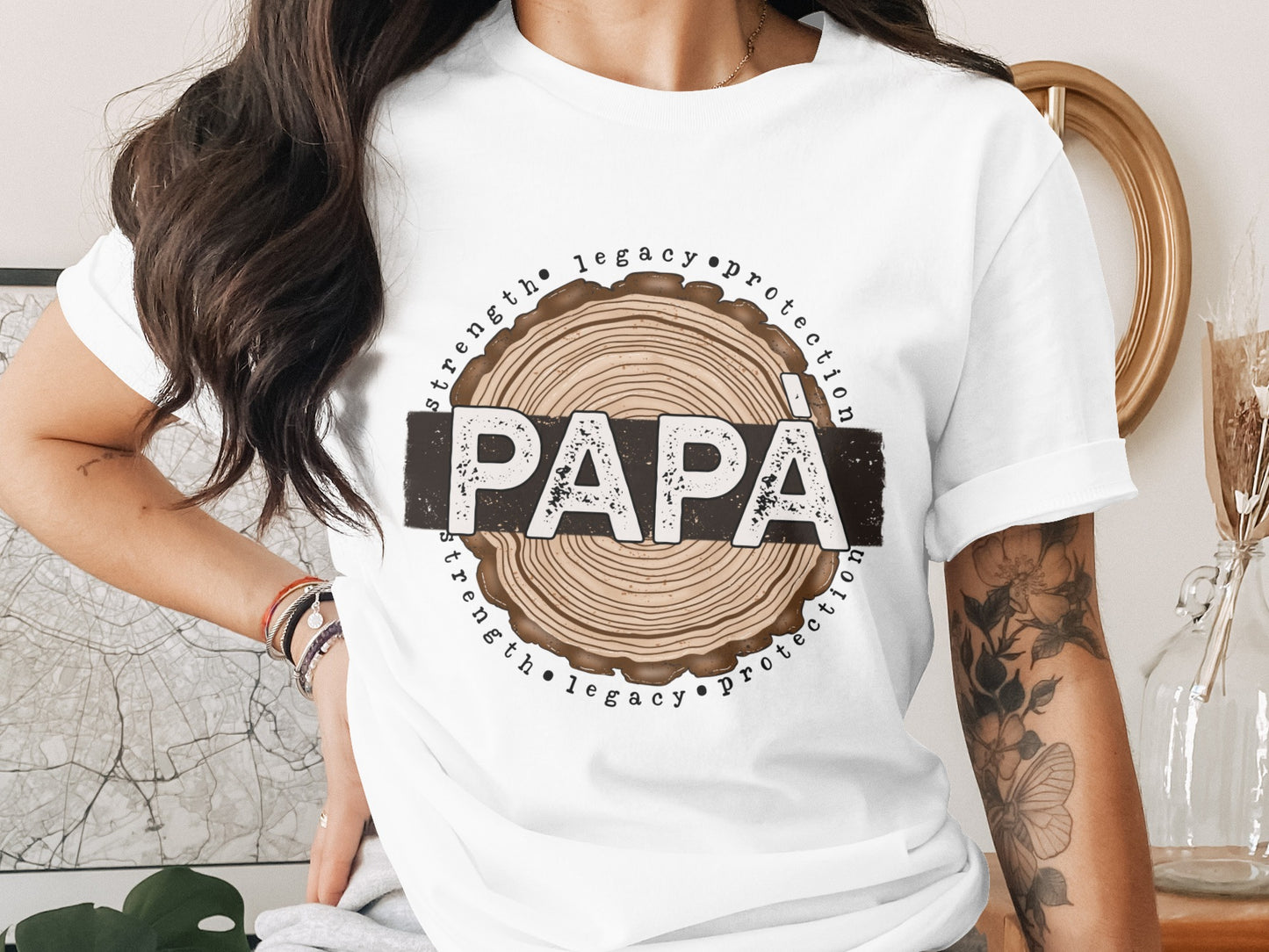 Papa Strength Legacy Protection Graphic Tee
