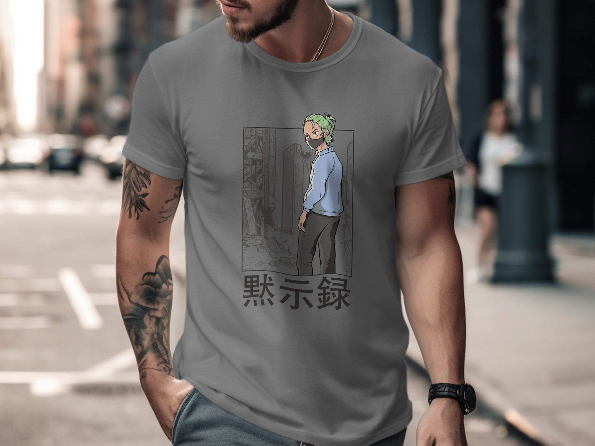 Cool Anime Character Street Style Graphic T-Shirt
