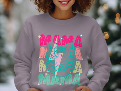 Mama Tiger Graphic Sweatshirt for Fashion Enthusiasts