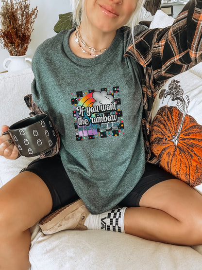 If You Want the Rainbow Graphic Shirt Product