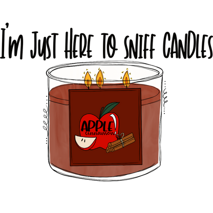 I'm Just Here To Sniff Candles Apple Cinnamon Candle