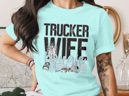 Trucker Wife Bougie Graphic Tee Trendy Shirt