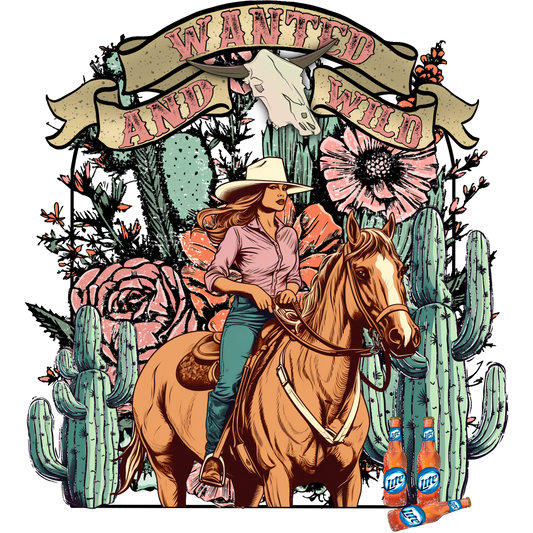 Wanted and Wild Cowgirl Rodeo T-Shirt