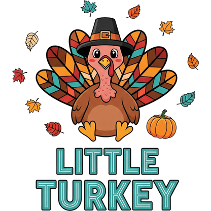 Cute Little Turkey Thanksgiving Design