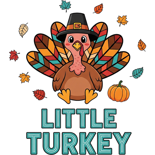 Cute Little Turkey Thanksgiving Design