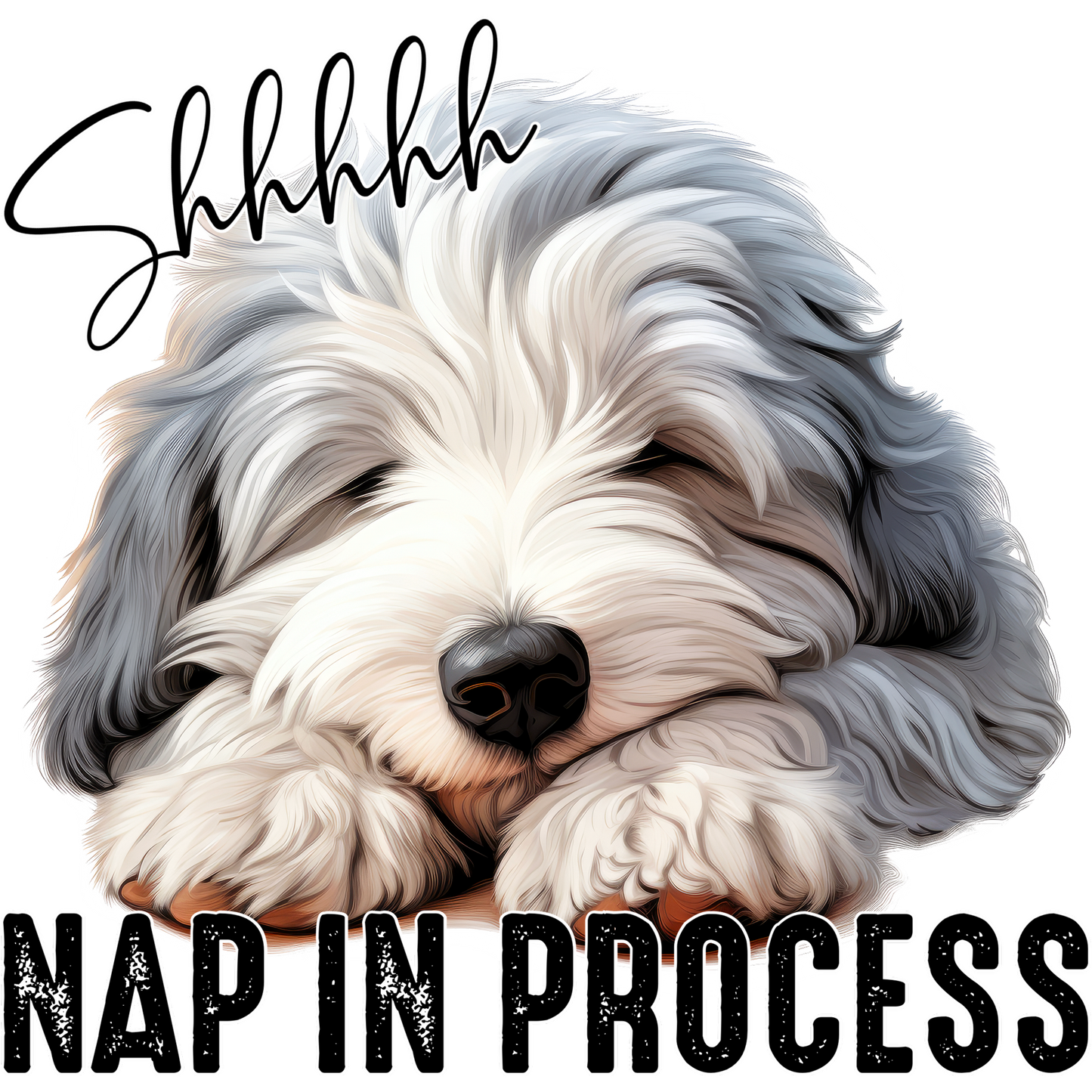 Shhhhh Nap In Process With Adorable Dog Product