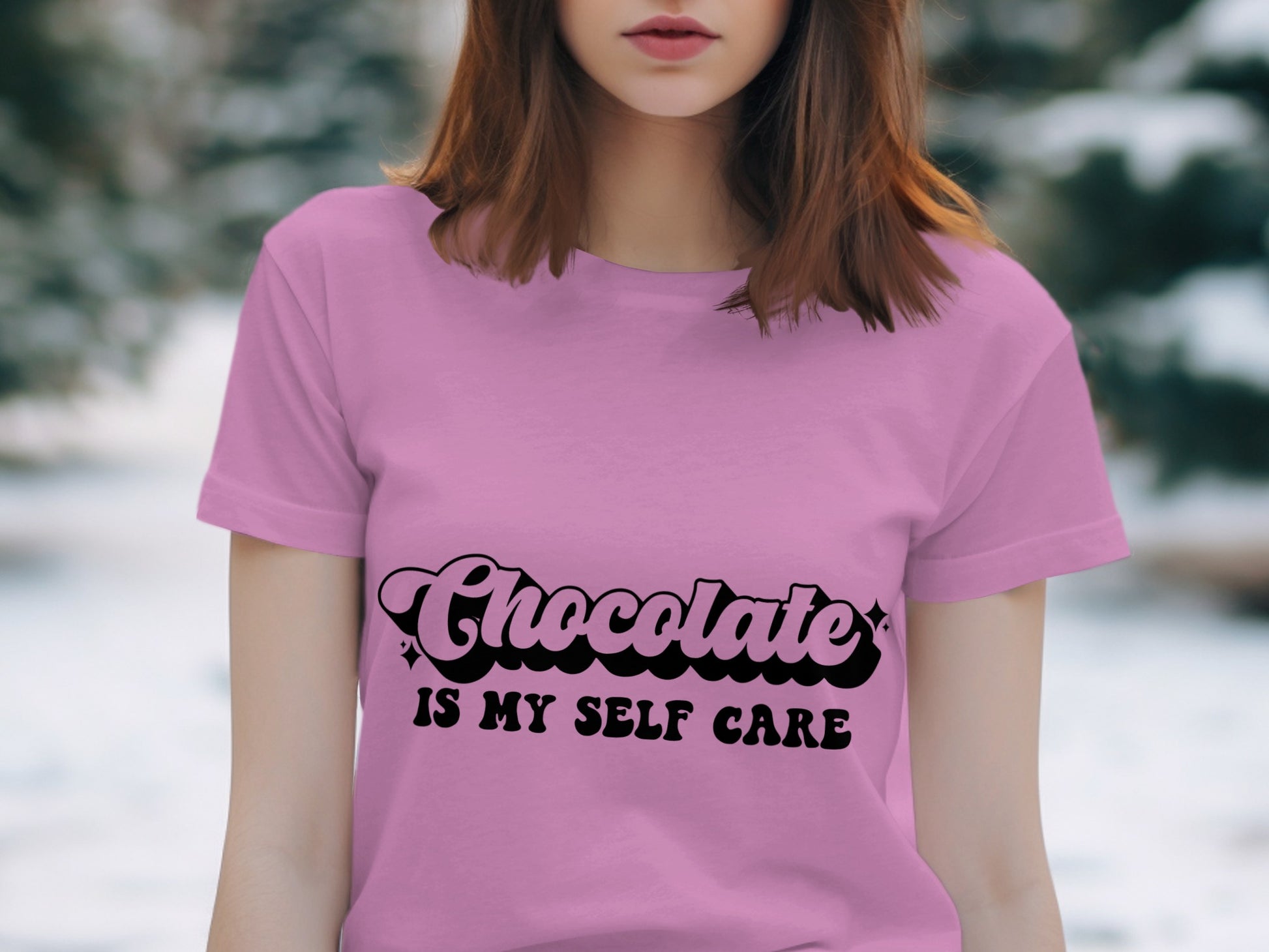 Chocolate Is My Self Care Graphic Shirt