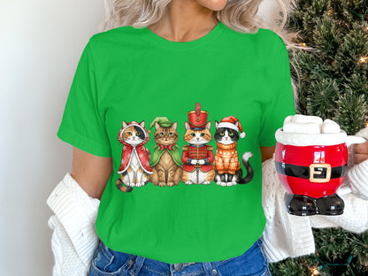 Christmas Cats Graphics Holiday T-Shirt Product