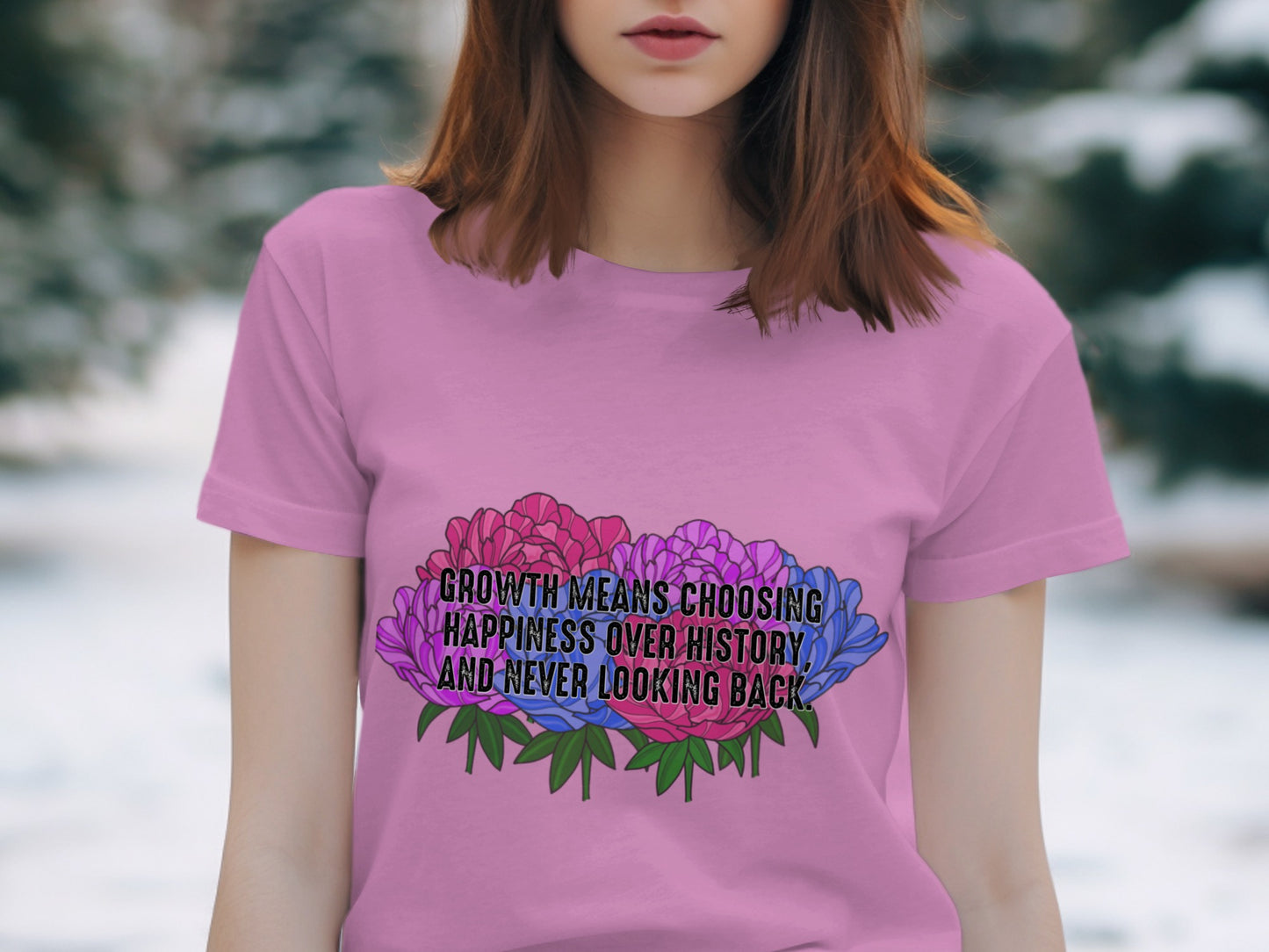 Growth Means Choosing Happiness Over History T-Shirt