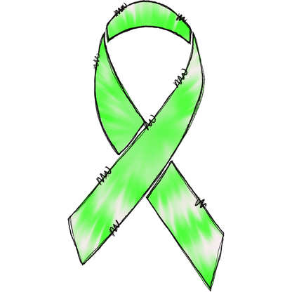 Bright Green Awareness Ribbon Accessory for Multiple Causes