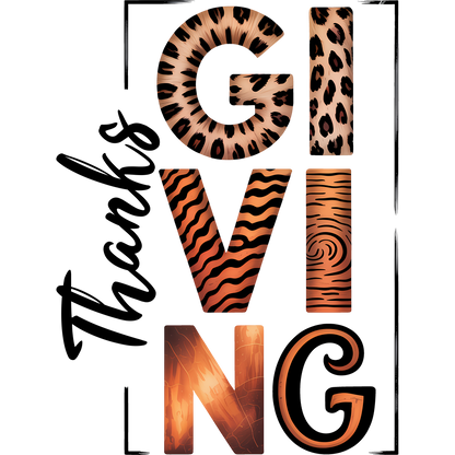 Thanksgiving Animal Print Pattern Design Product