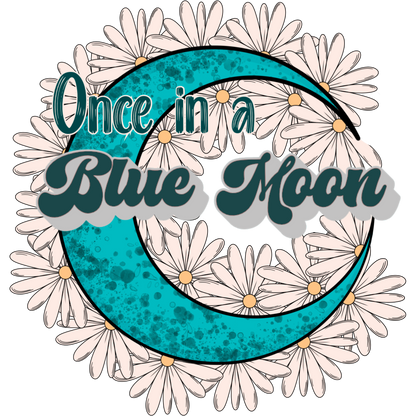 Once in a Blue Moon Floral Artwork Design