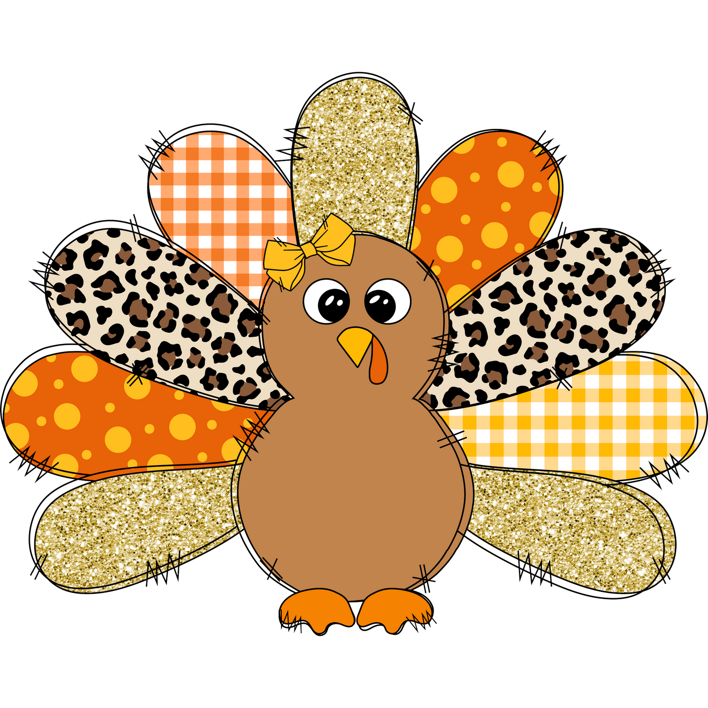 Festive Thanksgiving Turkey Design for Seasonal Decor