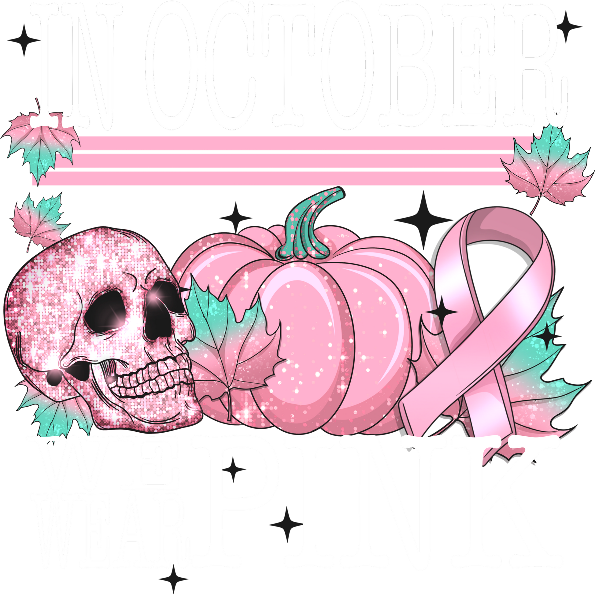 In October We Wear Pink Halloween themed attire