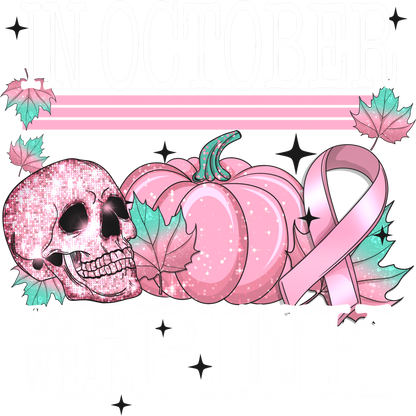 In October We Wear Pink Halloween themed attire