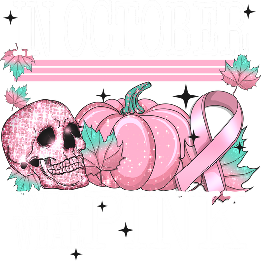 In October We Wear Pink Halloween themed attire