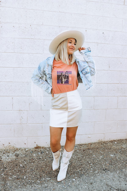 Born Extra Graphic Tee with Vintage Design