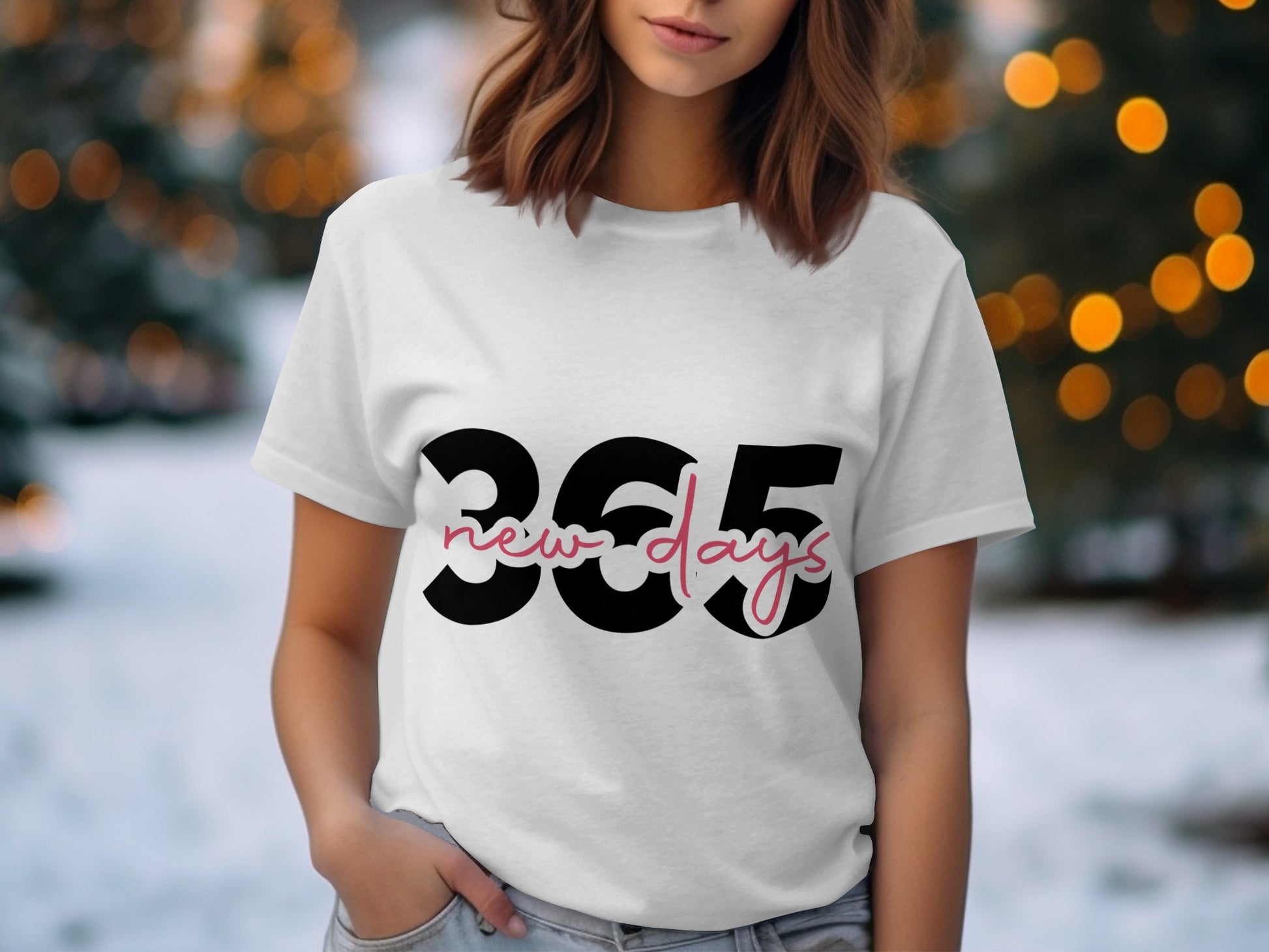 365 New Days Graphic Tee for Stylish Casual Fashion