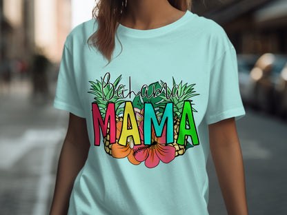 Bahamas Mama Tropical Themed T-shirt