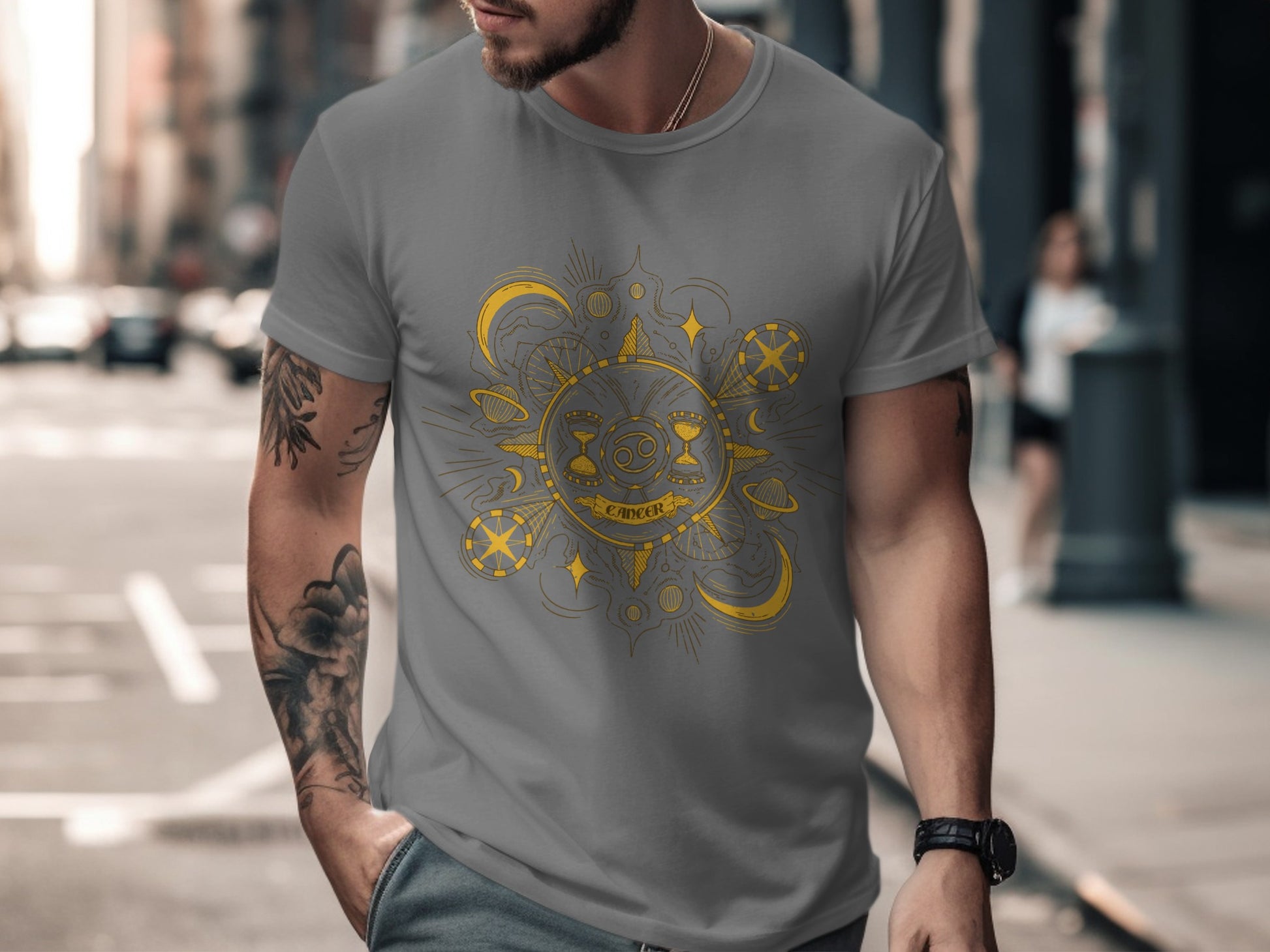 Retro Sun and Moon Graphic T-Shirt Product