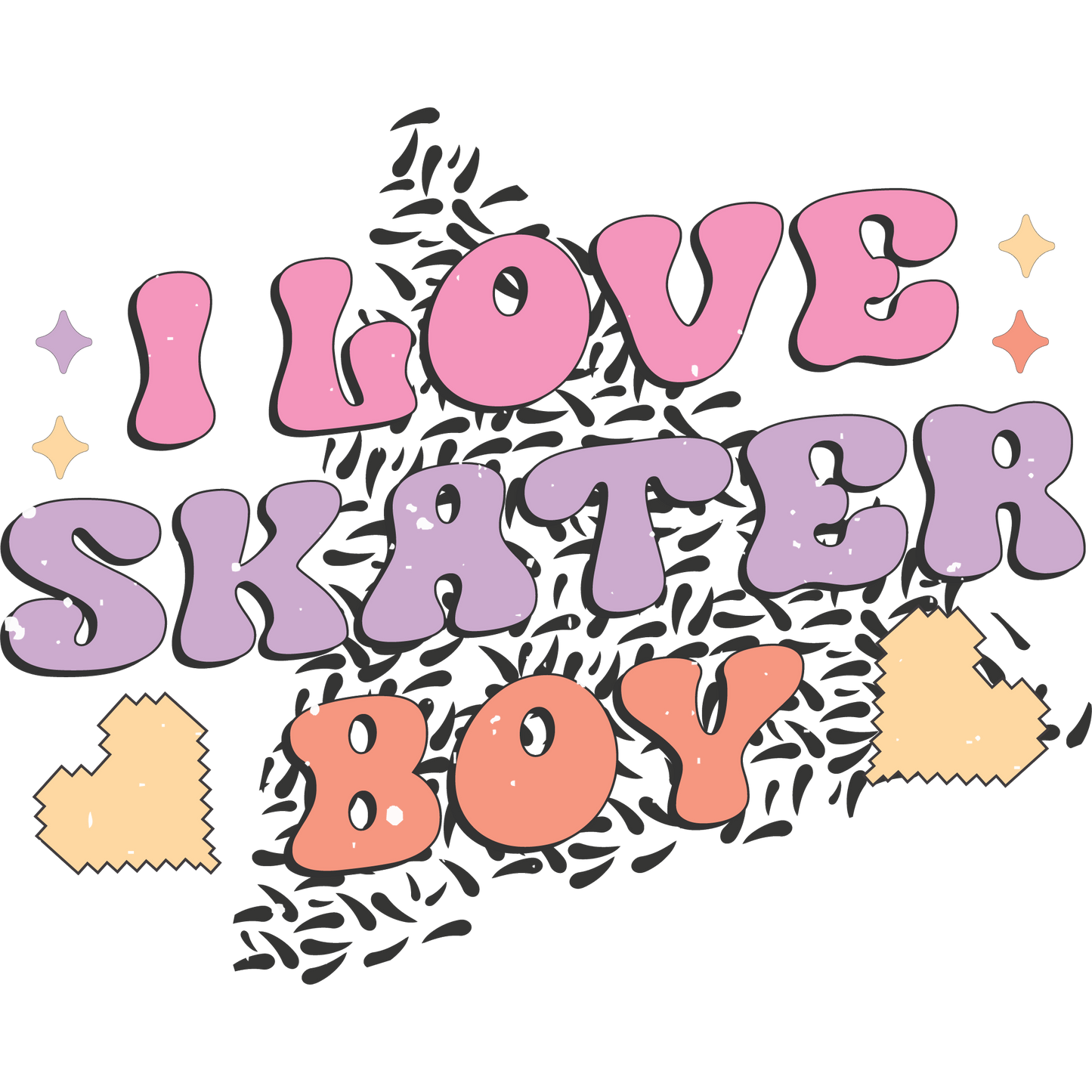 I Love Skater Boy Stylish Casual Clothing Product