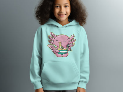 Cute Axolotl Eating Noodles Graphic Hoodie product