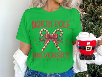 North Pole University Ho Ho Holiday Spirit Shirt