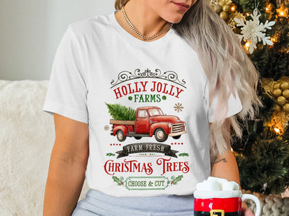 Holly Jolly Farms Farm Fresh Christmas Trees Shirt