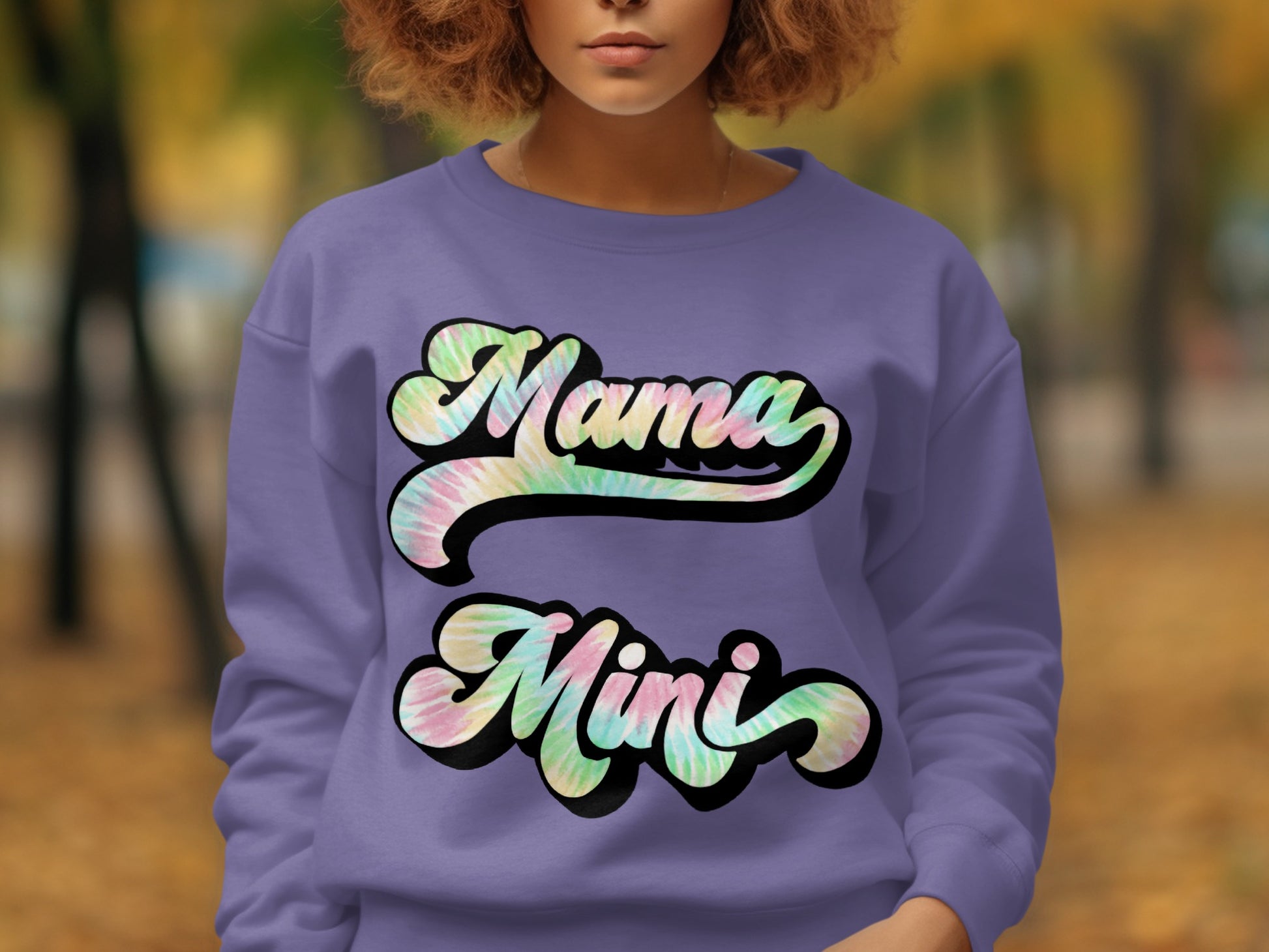 Trendy Violet Mama Mini Graphic Sweatshirt
