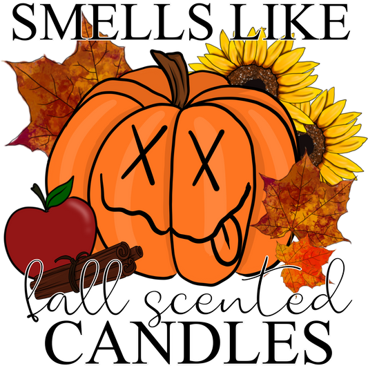 Smells Like Fall Scented Candles Pumpkin Graphic