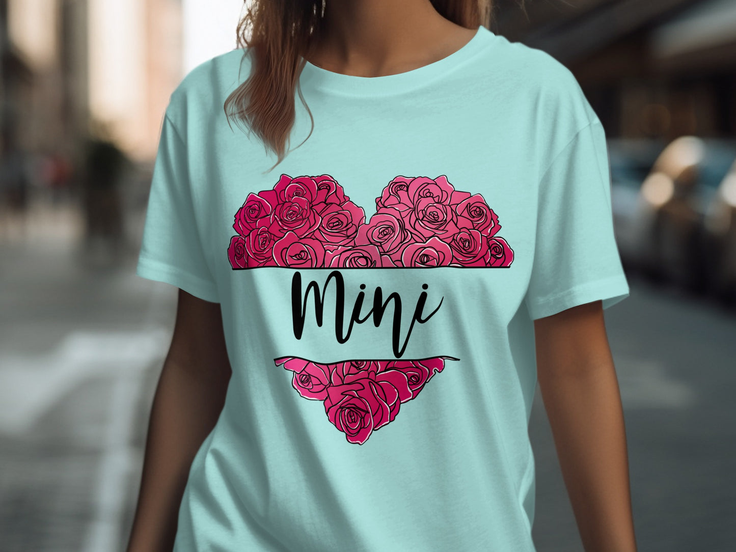 Mini Heart Rose Love Print T-shirt product