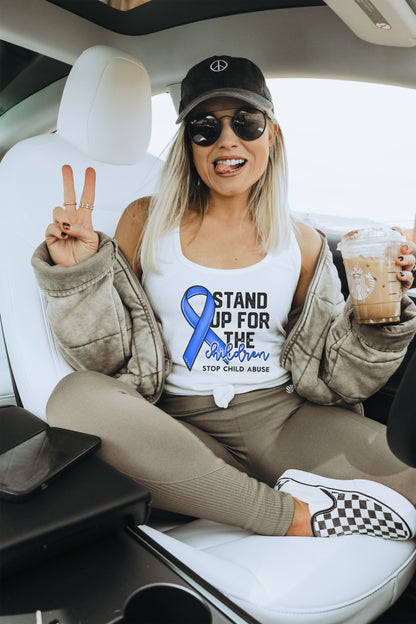 Stand Up For The Children Stop Child Abuse Tank