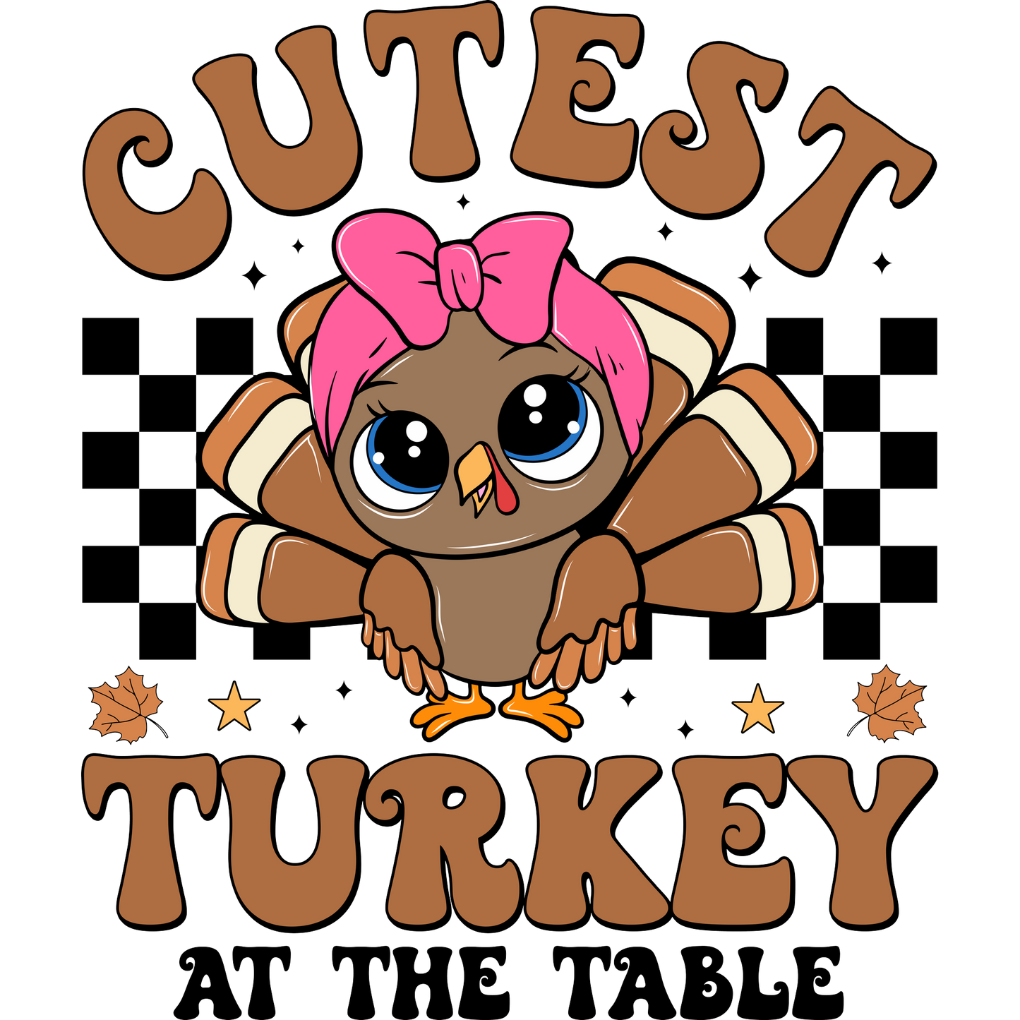 Cutest Turkey At The Table Adorable Childrens Top