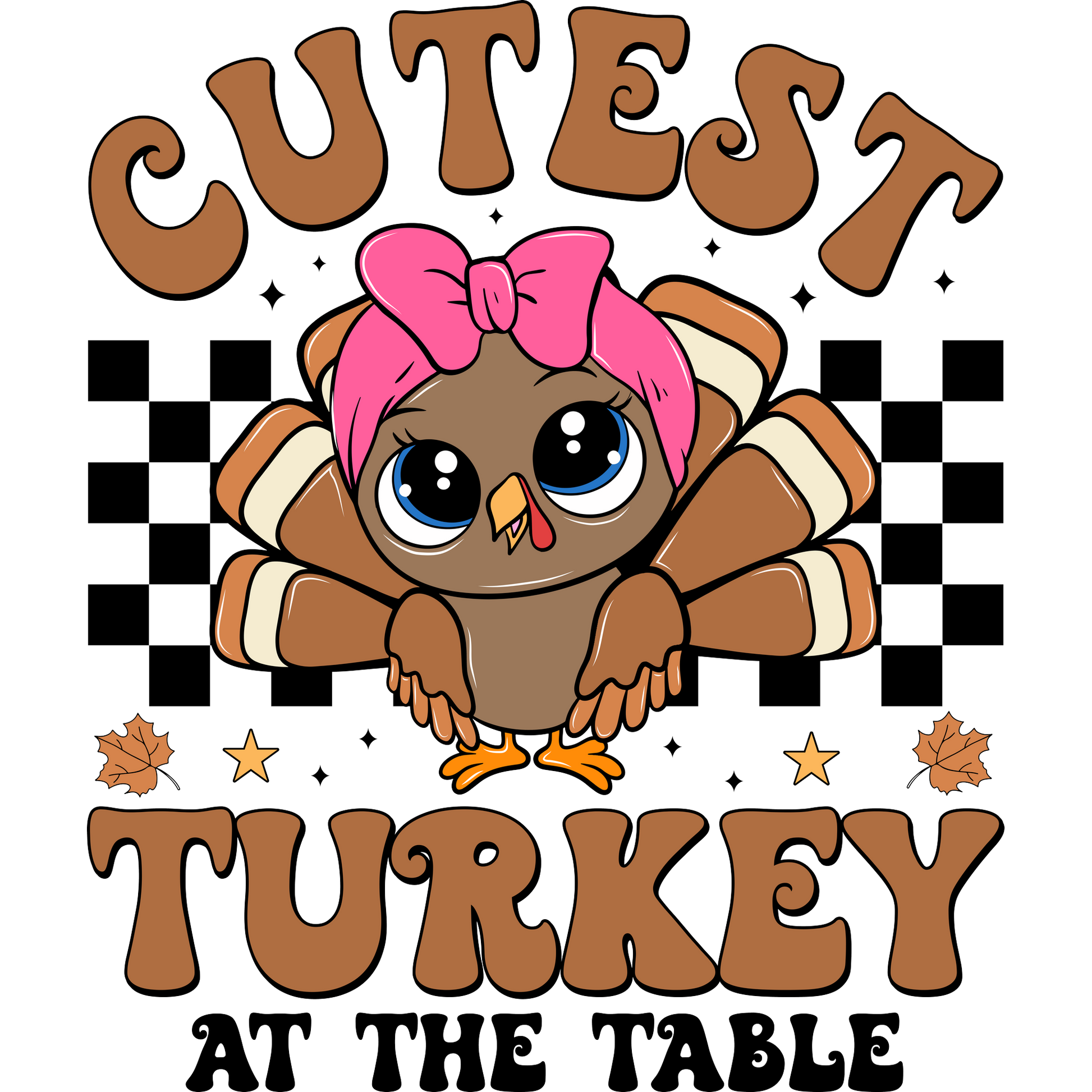 Cutest Turkey At The Table Adorable Childrens Top